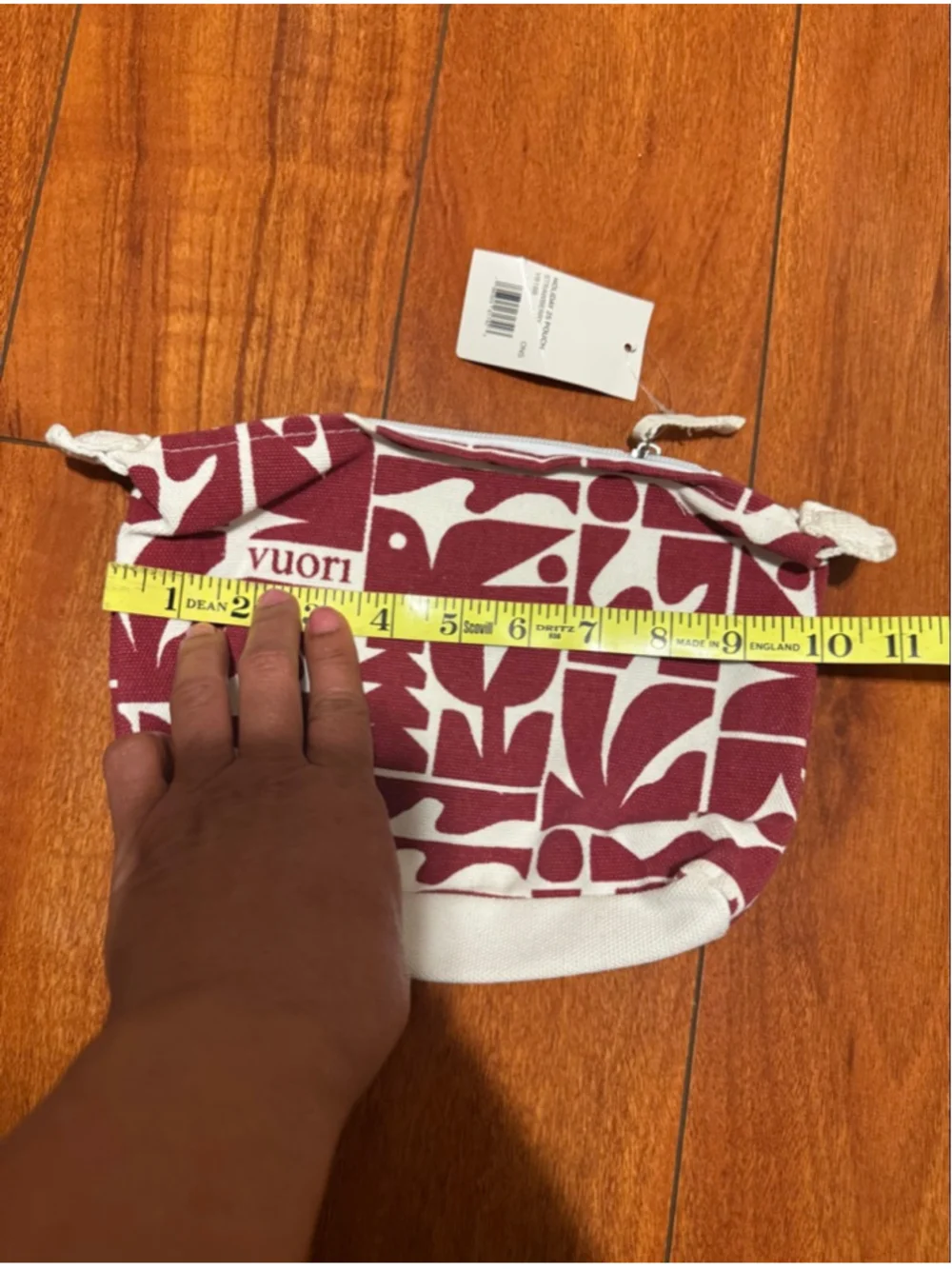Women's Vuori Holiday 25 Pouch One Size Red White Cosmetic Bag